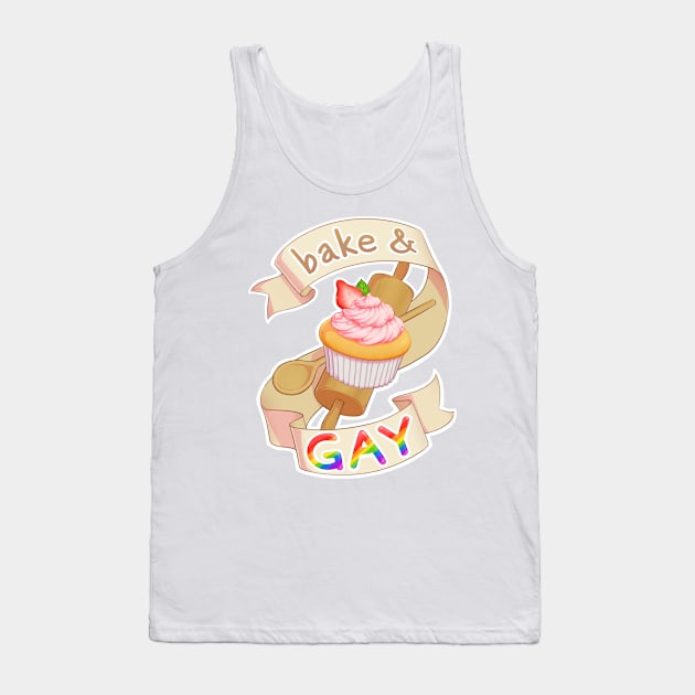 BAKE & GAY Tank Top by SmalltimeCryptid